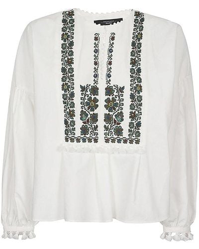 Weekend by Maxmara Comfort-fit Long-sleeved Shirt - White