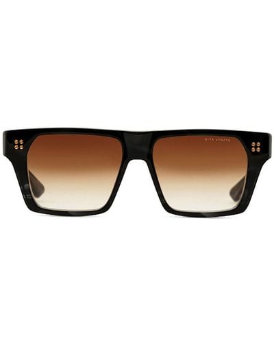 Dita Eyewear Squared Frame Sunglasses - Brown