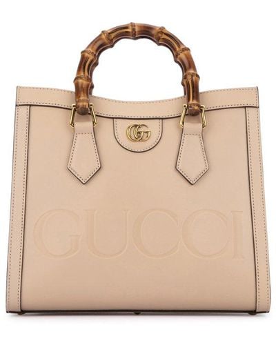 Gucci Diana Small Top Handle Bag - Natural