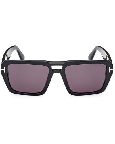 Tom Ford Redford Square Frame Sunglasses - Purple