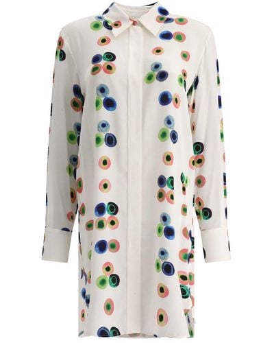 Chloé Shirt Dress With Print - White