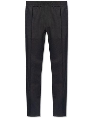 Emporio Armani Trousers With Elastic Waist, - Black