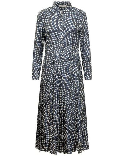 Tory Burch Dress With Print - Gray