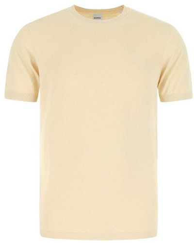 Aspesi Sand Cotton T-shirt - Natural