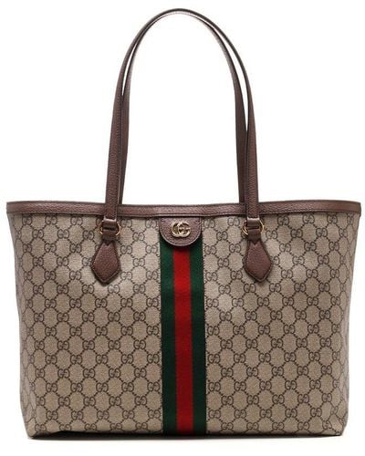 Gucci Ophidia gg Supreme Coated-canvas Tote Bag - Brown