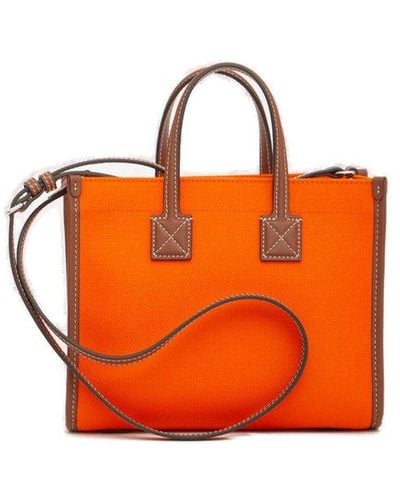 Burberry Freya Mini Tote Bag - Orange