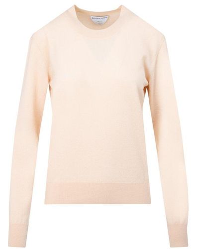 Bottega Veneta Crewneck Knit Sweater - Pink