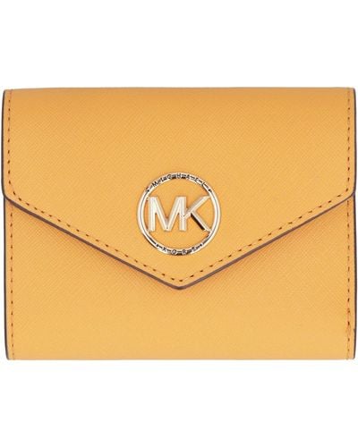 MICHAEL Michael Kors Carmen Tri-fold Envelope Medium Wallet - Metallic