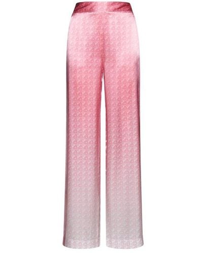 Casablancabrand Morning City View Monogram Pattern Trousers - Pink