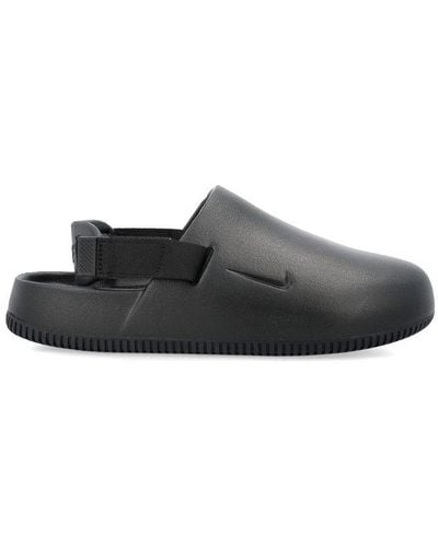 Nike Calm Round-toe Slingback Mules - Gray