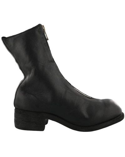 Guidi Pl2 Front Zip Boots - Black