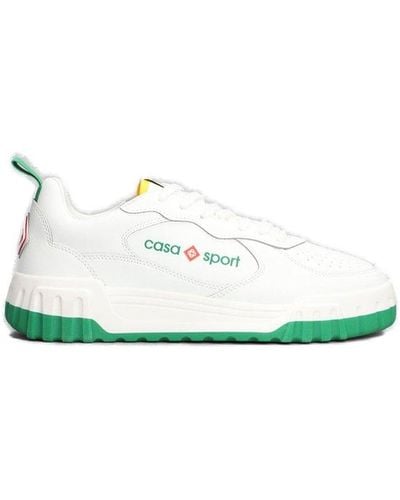 Casablancabrand Tennis Court Lace-up Sneakers - White