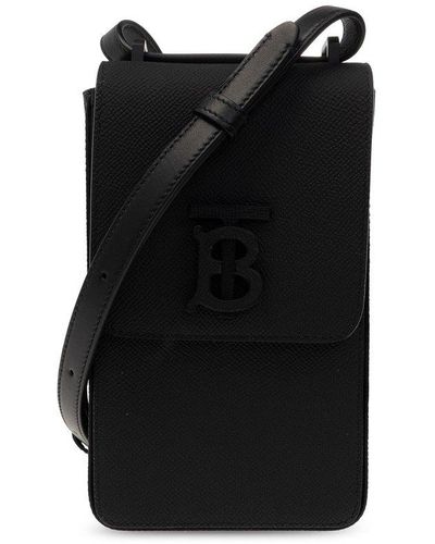 Burberry Strapped Phone Holder - Black
