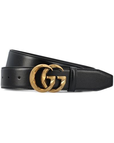 Gucci Logo Plaque Belt - Black