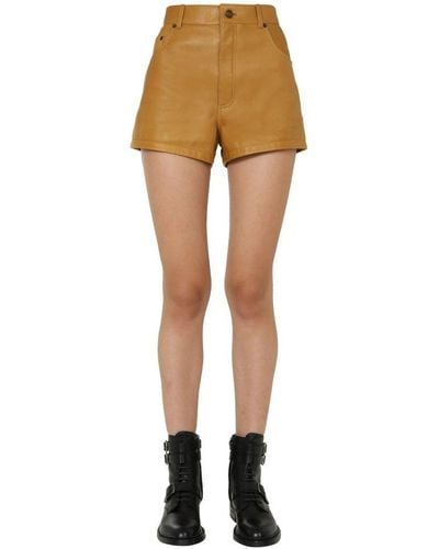 Saint Laurent High Waist Shorts - Multicolour
