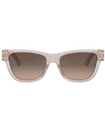 Dior Rectangular Frame Sunglasses - Pink