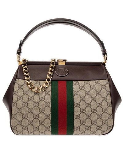 Gucci GG Supreme Fabric Handbag - Black