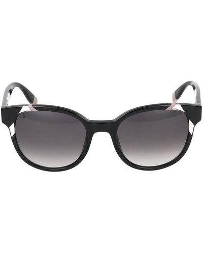 Furla Oval Frame Sunglasses - Black