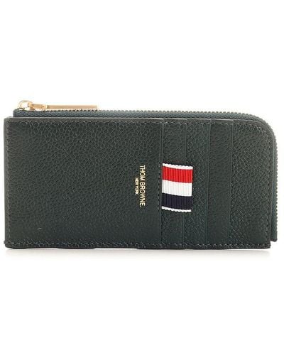 Thom Browne Zipped Wallet - Gray