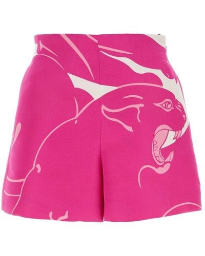 Valentino High Waist Shorts - Pink