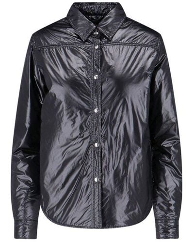 Aspesi Collared Padded Shirt Jacket - Black