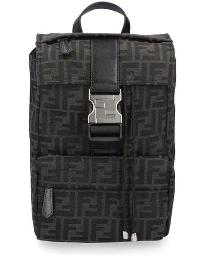 Fendi Ness Ff Small Backpack - Black