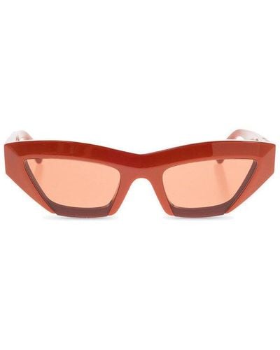 Bottega Veneta Eyewear cat-eye Frame Sunglasses - Red