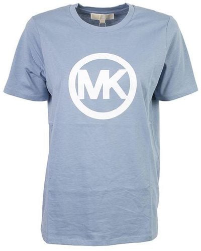 MICHAEL Michael Kors Logo-printed Crewneck T-shirt - Blue