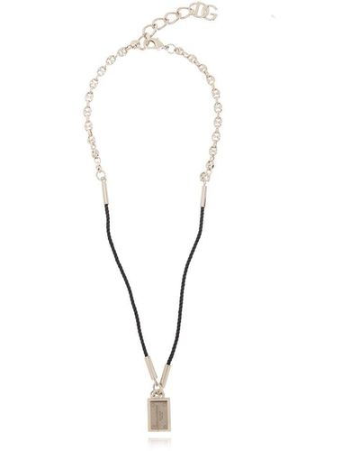 Dolce & Gabbana Marina Cord Necklace - Metallic