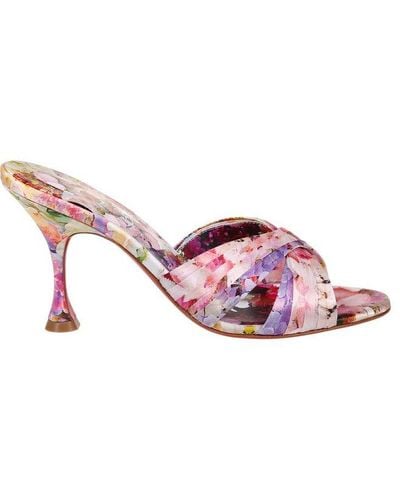 Christian Louboutin Nicol Is Back Open Toe Sandals - Pink