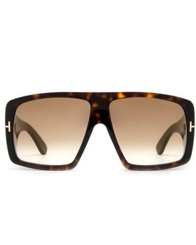 Tom Ford Raven Square Frame Sunglasses - Black