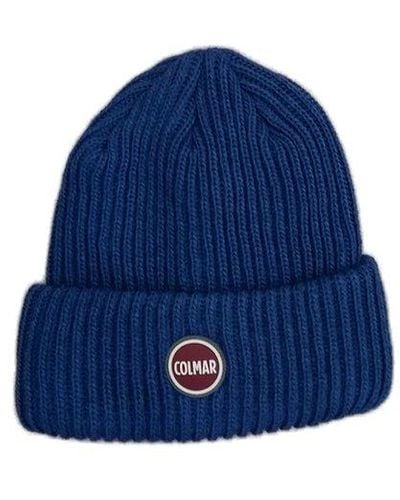 Colmar Logo-patch Knitted Beanie - Blue
