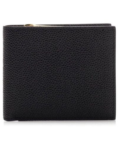 Thom Browne Rwb Striped Bi-fold Wallet - Black