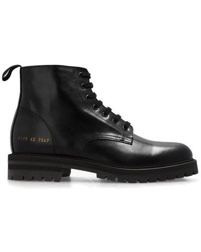 Common Projects Lace-up Combat Boots - Black