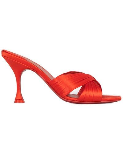 Christian Louboutin Nicol Is Back Open Toe Mules - Red