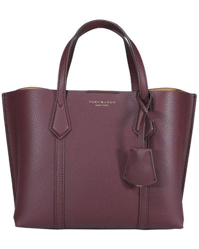 Tory Burch Perry Small Triple-compartment Tote Bag - Purple