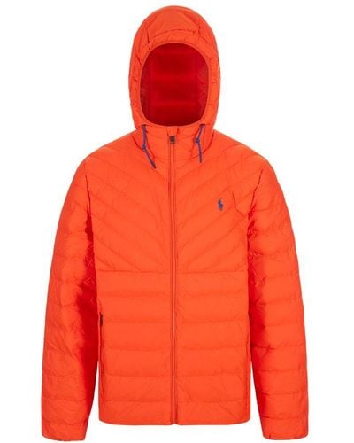 Polo Ralph Lauren Foldable Water Repellent Jacket - Orange