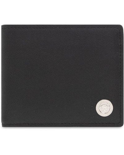 Versace Bifold Wallet With Logo - Black