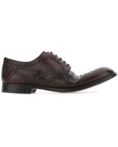 Dolce & Gabbana Vintage Derby Brogue Shoes - Brown