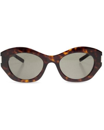 Saint Laurent 'sl 639' Sunglasses, - Brown