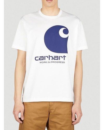 Junya Watanabe X Carhartt Printed Crewneck T-shirt - White