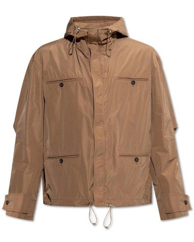 Ferragamo Hooded Jacket - Brown