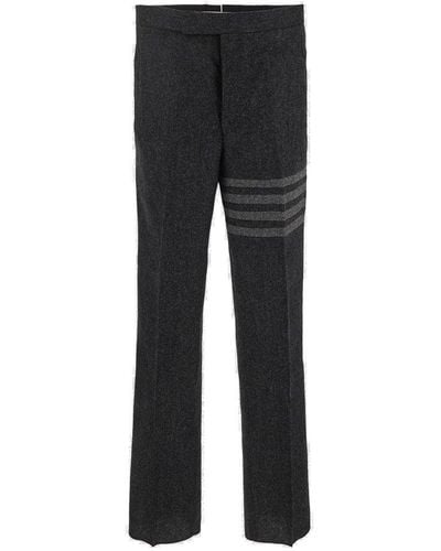 Thom Browne Striped Trousers - Black