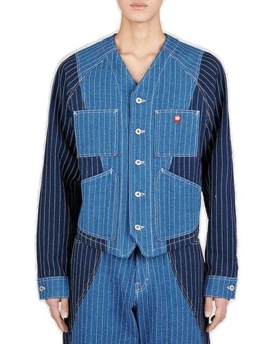KENZO Denim Workwear Jacket - Blue