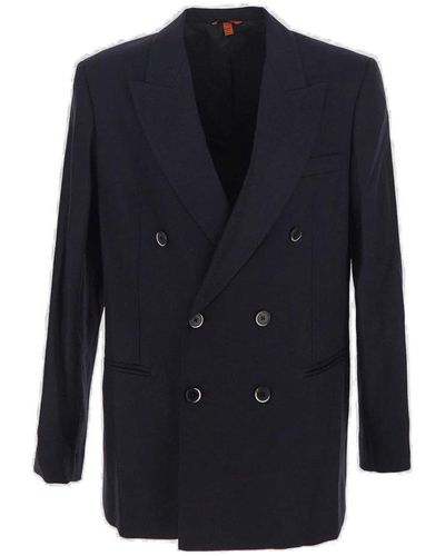 Barena Double Breasted Tailored Blazer - Blue