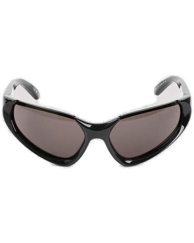 Balenciaga Xpander Rectangle Frame Sunglasses - Gray
