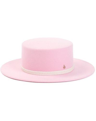 Maison Michel Kiki Sequins Hat - Pink