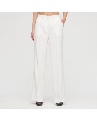 FEDERICA TOSI Pleat Tailored Pants - White