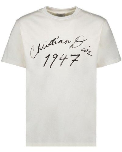 Dior 1947 Crewneck Short-sleeved T-shirt - White
