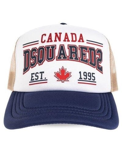 DSquared² Baseball Cap With Logo, - Blue
